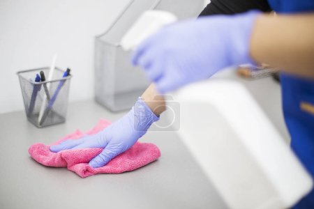 Cleaning dental office