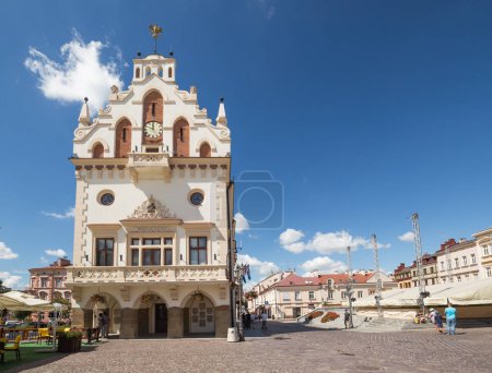 View of the marketplace in Rzeszow. Poland