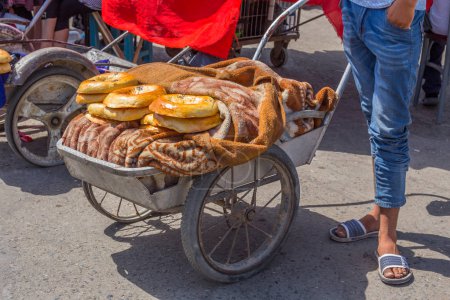 People at market in Samarkand, Uzbekistan