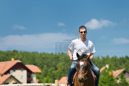Man ride horse
