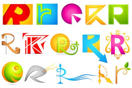 Different Icon with alphabet R