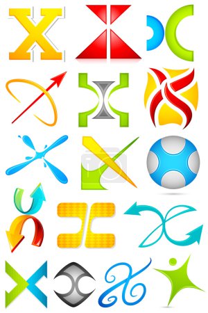 Different Icon with alphabet X