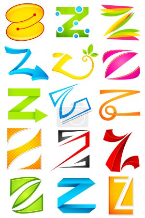 Different Icon with alphabet Z