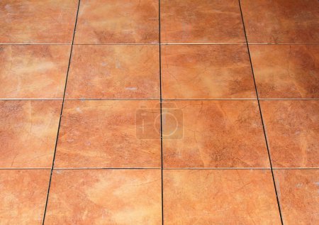 Floor red tile