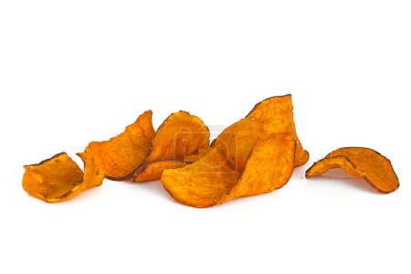 Sweet Potato Chips over White
