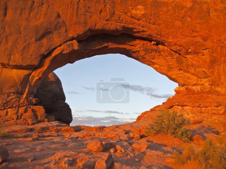 Warm Sunset Light at Arches National Park