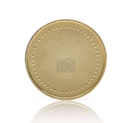 Blank golden coin