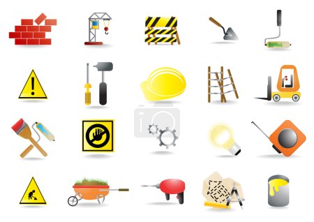 Construction and building icons