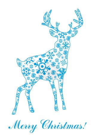 Vector illustration of deer