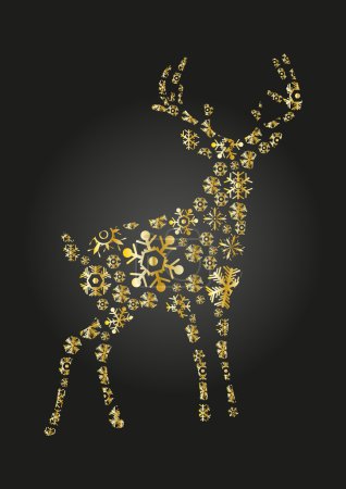 Golden reindeer
