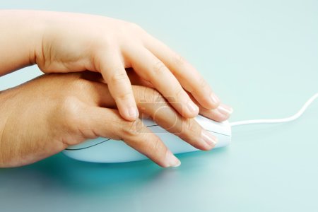 Hands on mouse