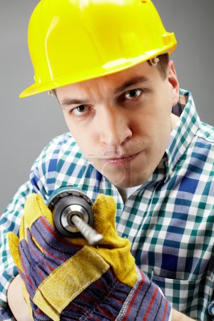 Man with drill