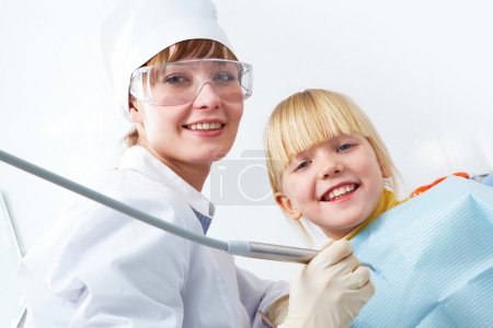 Dentist and girl