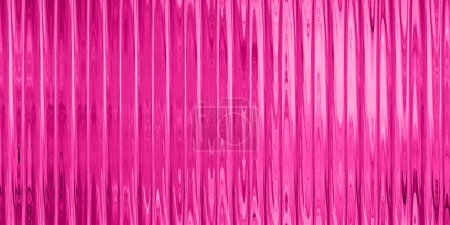 Seamless hot pink corrugated ribbed privacy glass refraction barbiecore fashion backdrop pattern Girly feminine flirtatious fuchsia trippy psychedelic fun house mirror background texture 3D rendering